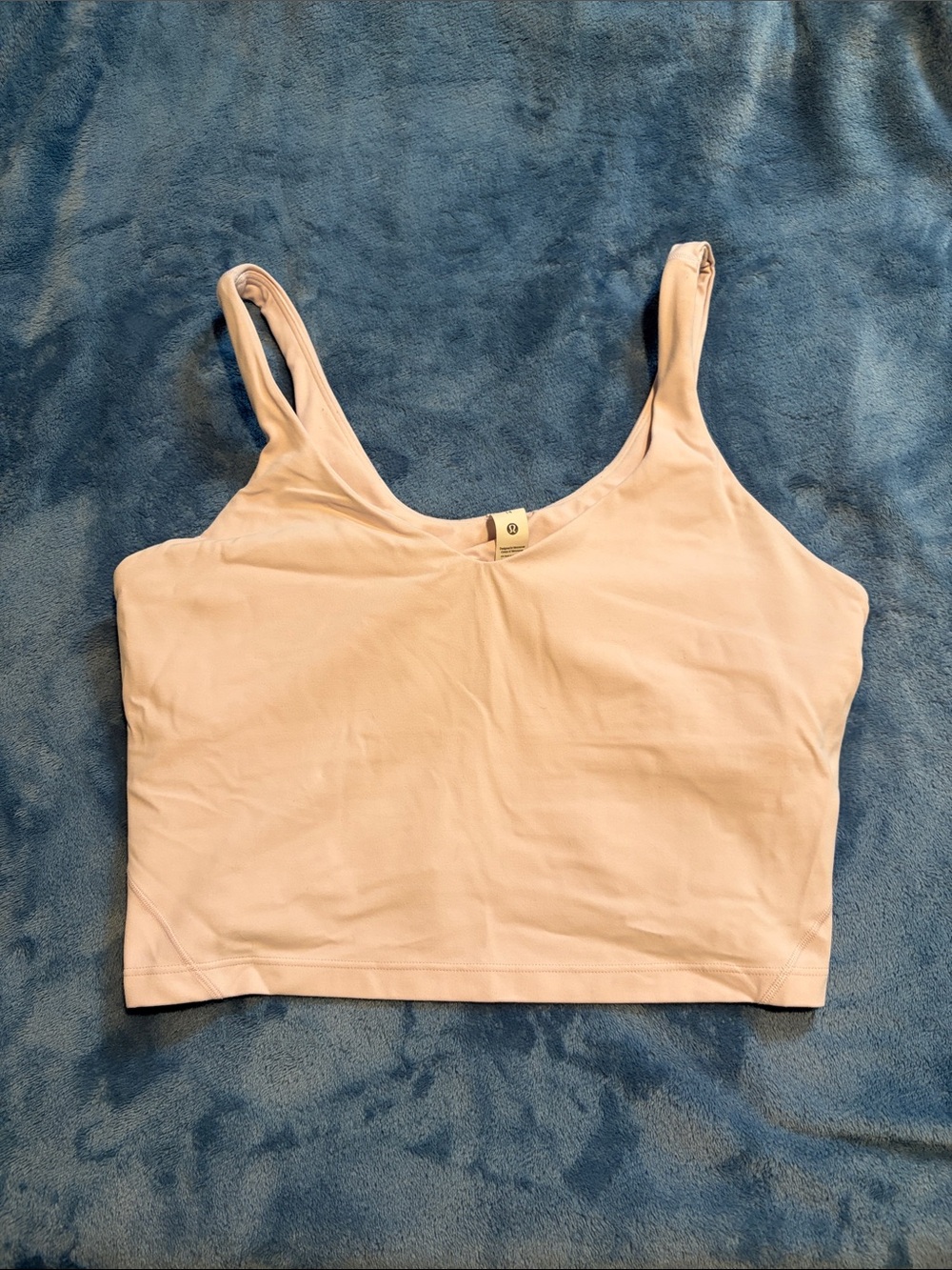 lululemon athletica Light Pink Cropped Tank